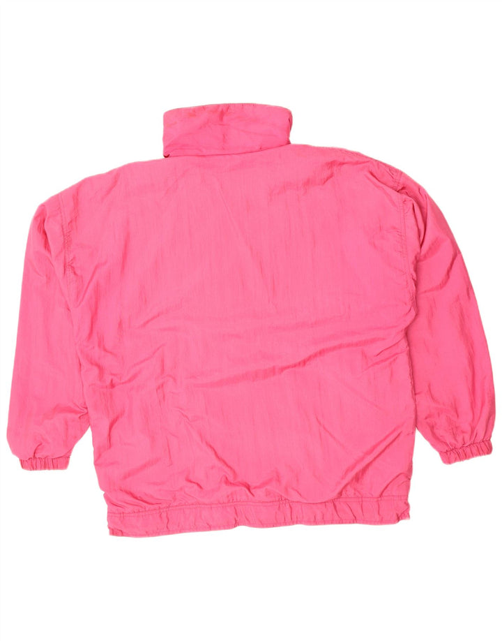 Loffler Dame Oversized grafisk regnjakke IT 44 Medium Pink Polyamid