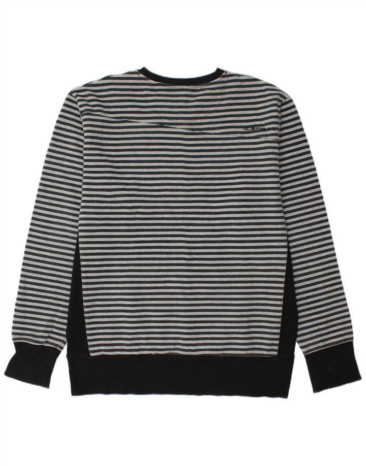 QUIKSILVER Sweatshirt til mænd XL sortstribet bomuld
