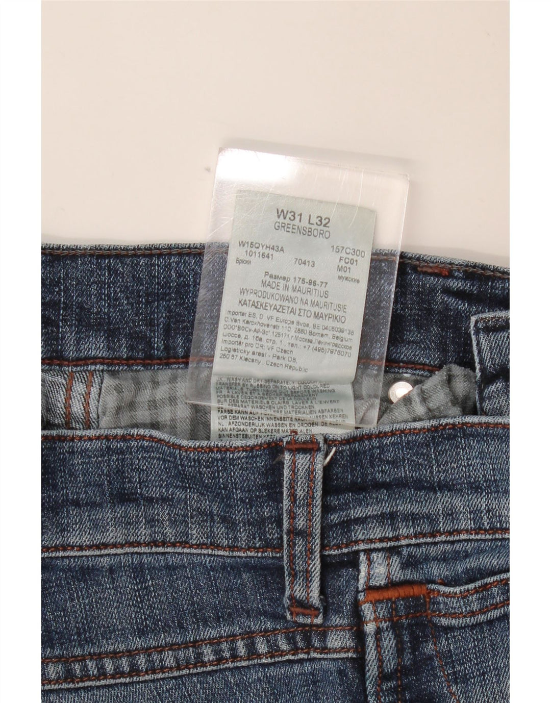 WRANGLER Herre Greensboro Slim Jeans W31 L32 Blå Bomuld