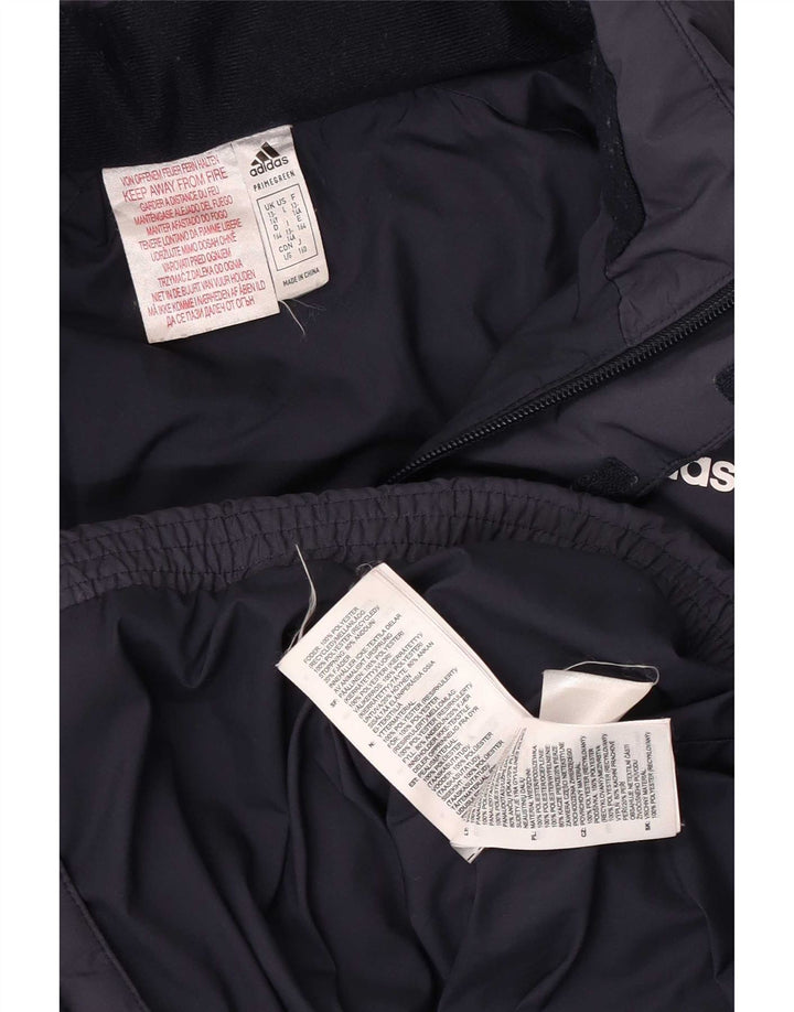 Adidas drenge polstret jakke 13-14 år marineblå polyester