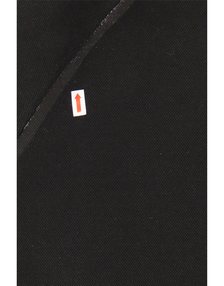 SUPERDRY Dame grafisk hættetrøje med lynlås UK 12 Medium Black Polyester