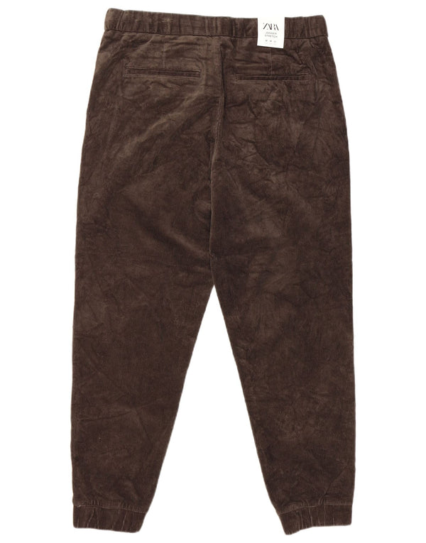 Zara Joggers til mænd Fjeldbukser Medium W32 L26 Brun Bomuld