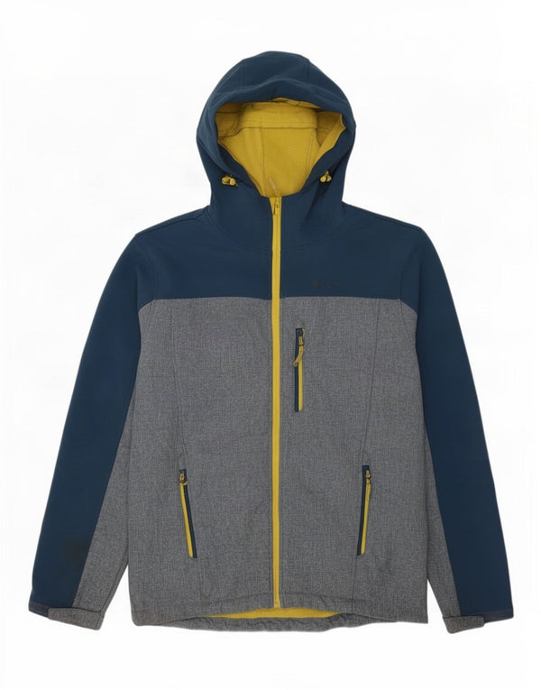 Mountain Warehouse Herre Windbreaker Jacket UK 38 Medium Blue Colourblock
