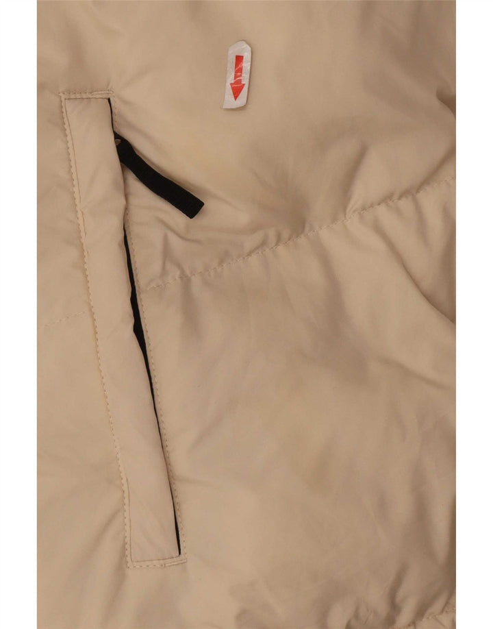 Zara Dame Polstret Jakke UK 16 Large Off White Polyester