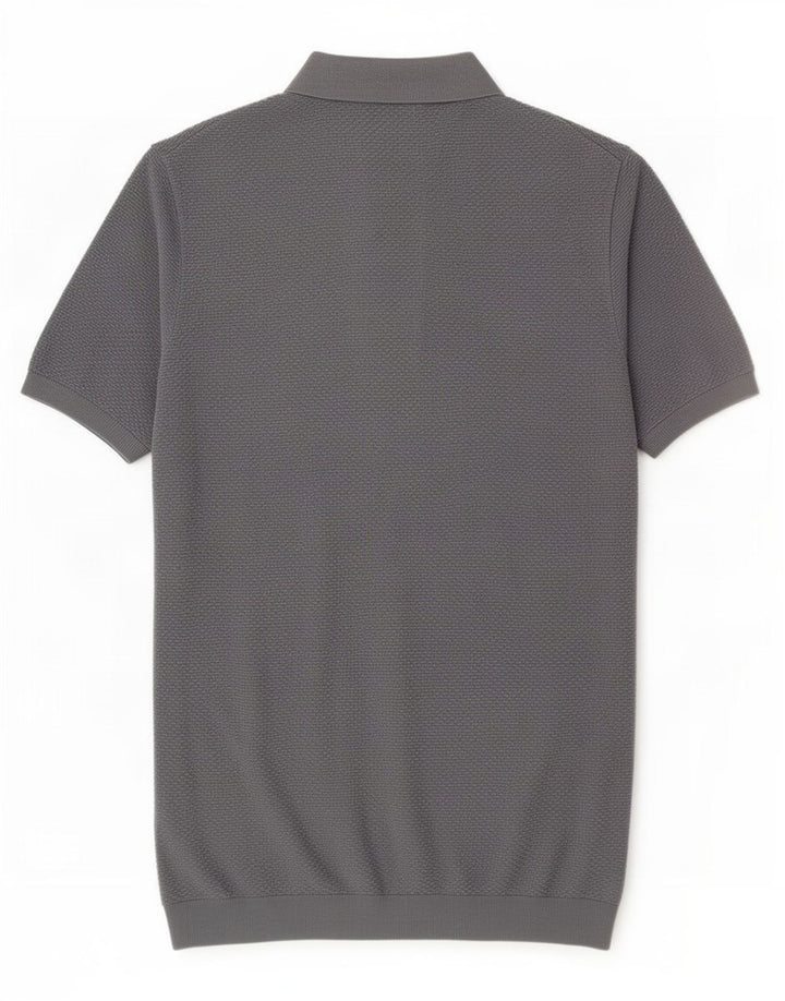 Massimo Dutti herre poloshirt mellemgrå bomuld