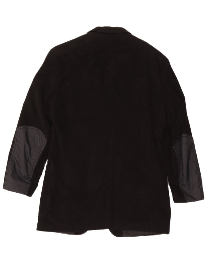 Hugo Boss Herre 3-knaps blazerjakke IT 46 Small Black Colourblock Bomuld