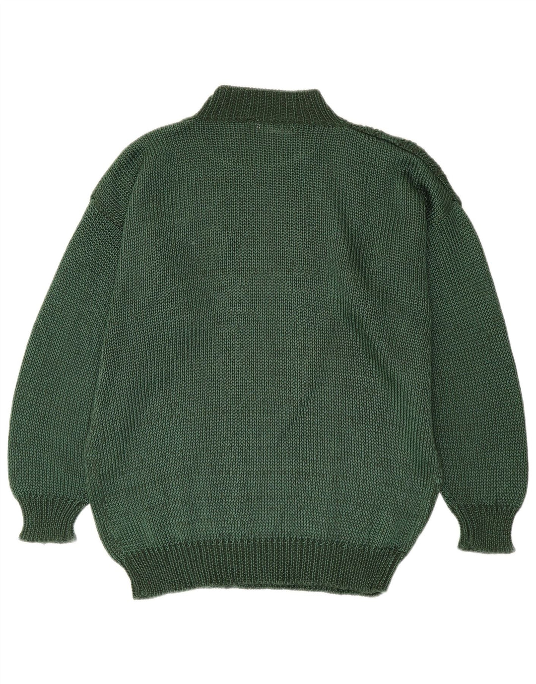 Toplike Herre Turtle Neck Jumper Sweater Størrelse 40 Medium Green Argyle/Diamond