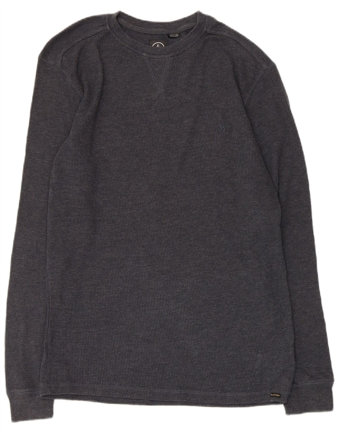 Volcom Herre Regular Fit Top Langærmet Medium Grey Bomuld