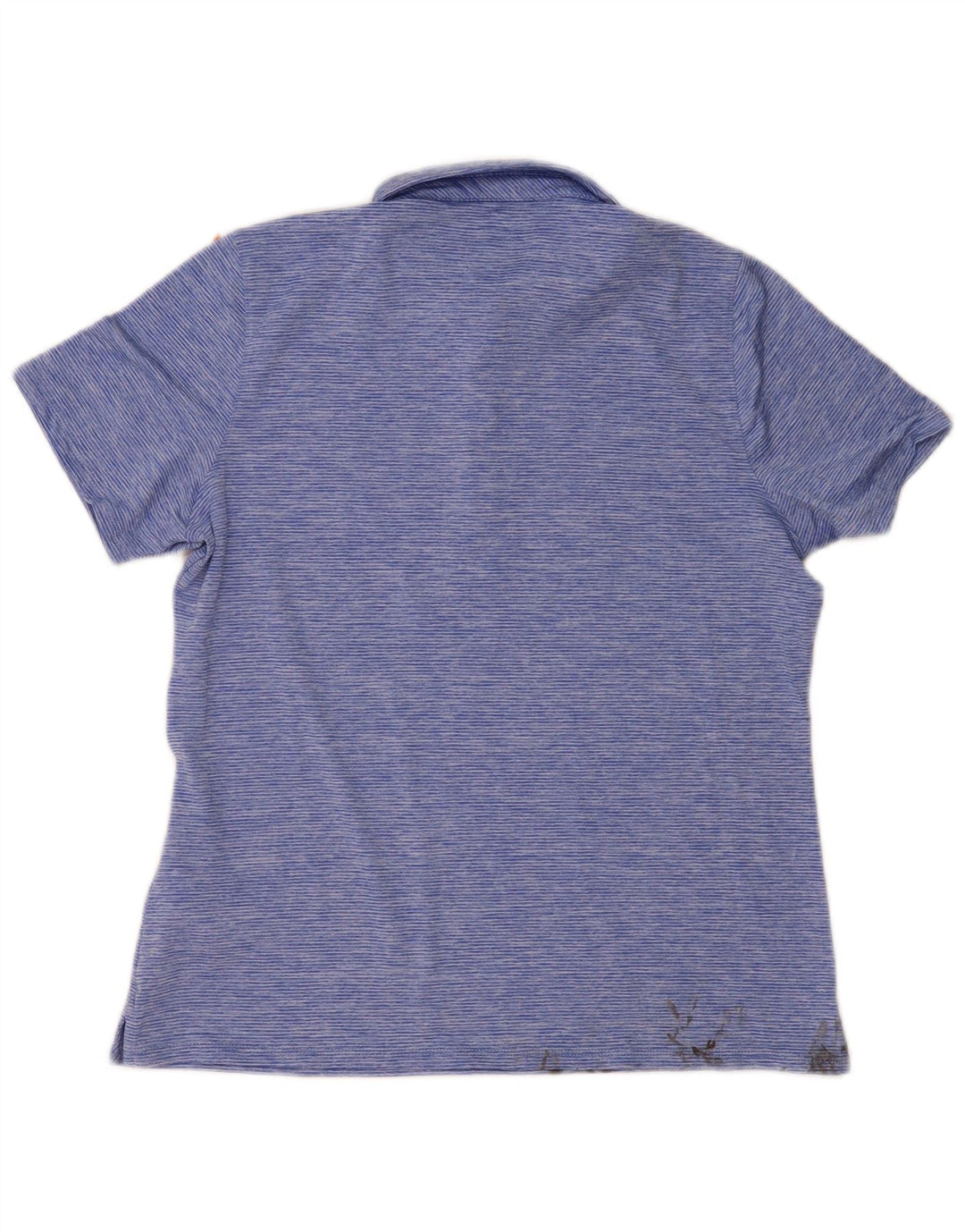 Vineyard Vines Dame Polo Shirt UK 14 Mellem blå stribet polyester