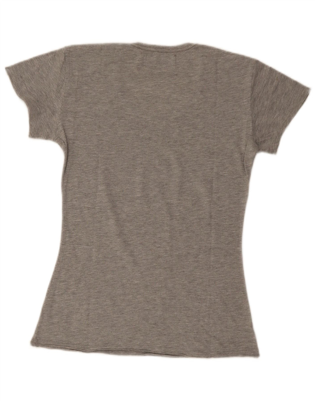Diesel Dame Grafisk T-Shirt Top UK 8 Lille Grå
