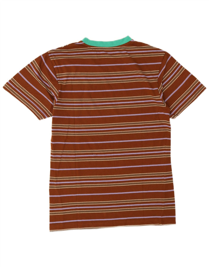 Santa Cruz Herre T-Shirt Top Lille Brun Stribet