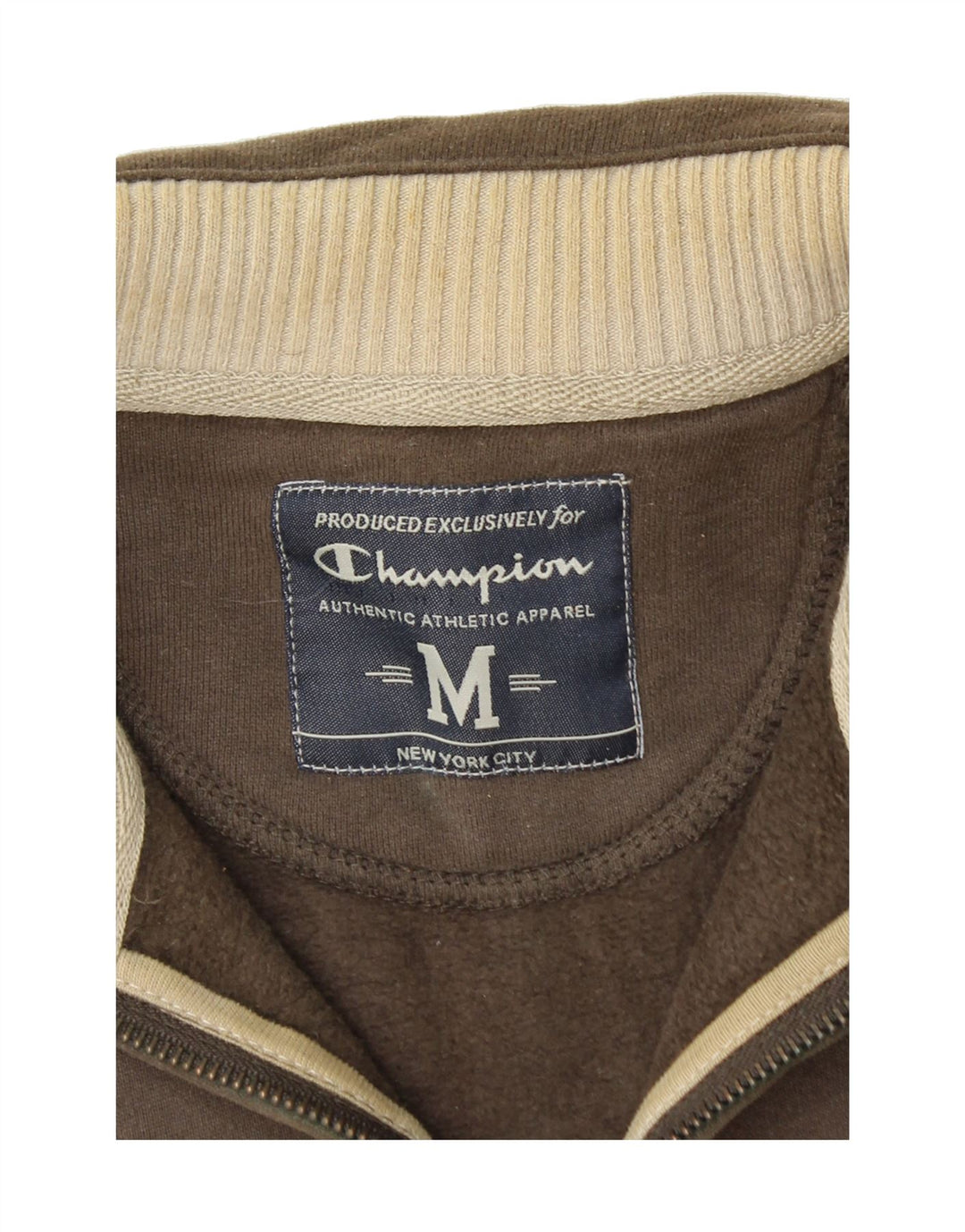 CHAMPION Mens Graphic Tracksuit Top Jacket Medium Brown Cotton Vintage Champion and Second-Hand Champion from Messina Hembry 