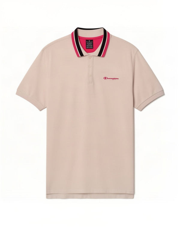 Champion Herre Polo Shirt 2XL Hvid Halm