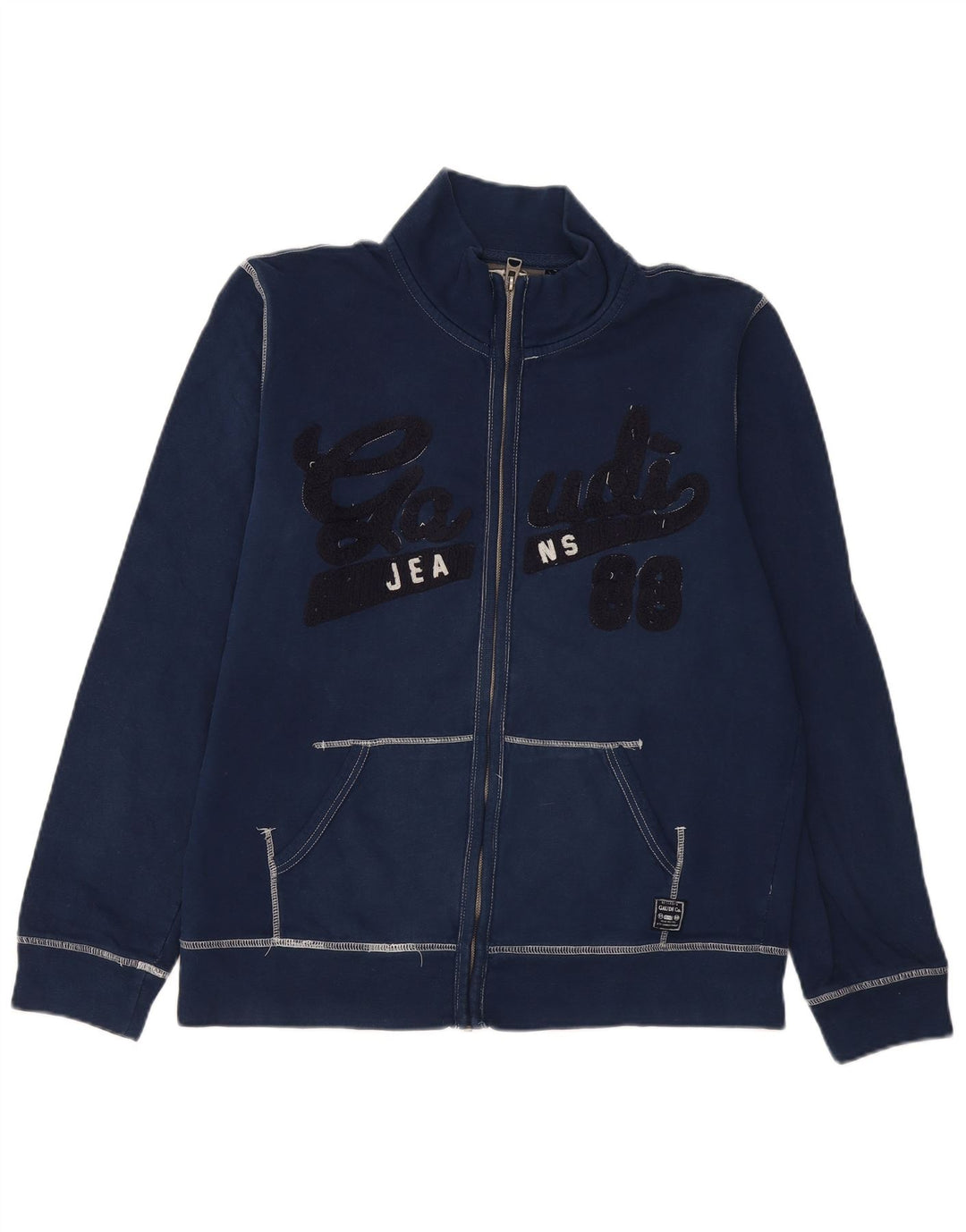 GAUDI Grafisk træningsdragt topjakke til kvinder UK 20 2XL Marineblå