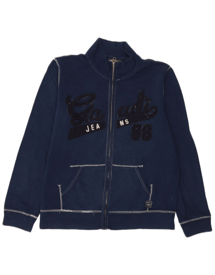 GAUDI Grafisk træningsdragt topjakke til kvinder UK 20 2XL Marineblå