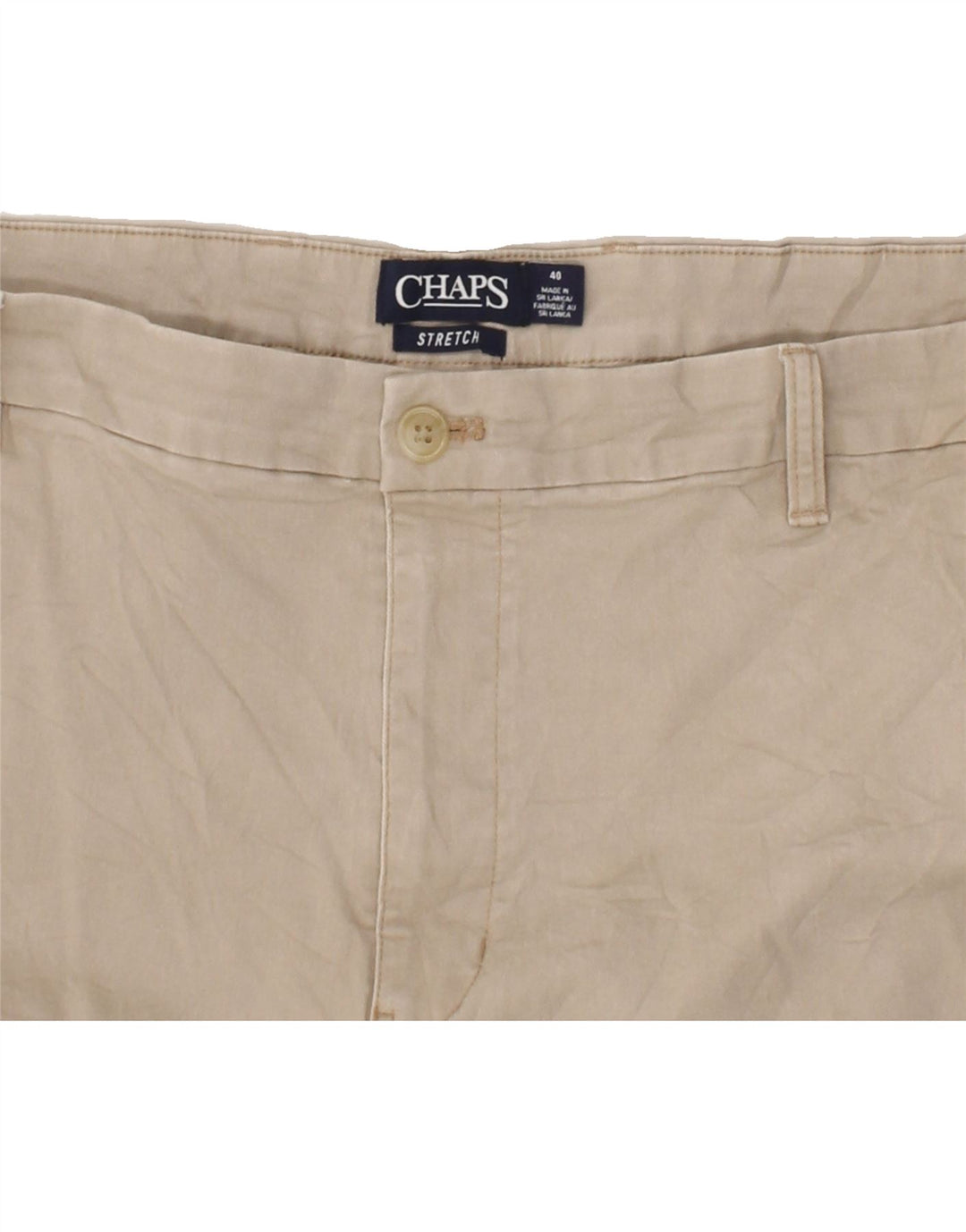 CHAPS Mens Chino Shorts W40 XL Beige Cotton Vintage Chaps and Second-Hand Chaps from Messina Hembry 
