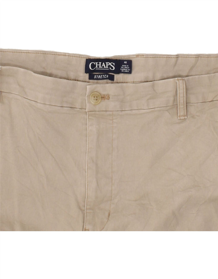 CHAPS Mens Chino Shorts W40 XL Beige Cotton Vintage Chaps and Second-Hand Chaps from Messina Hembry 