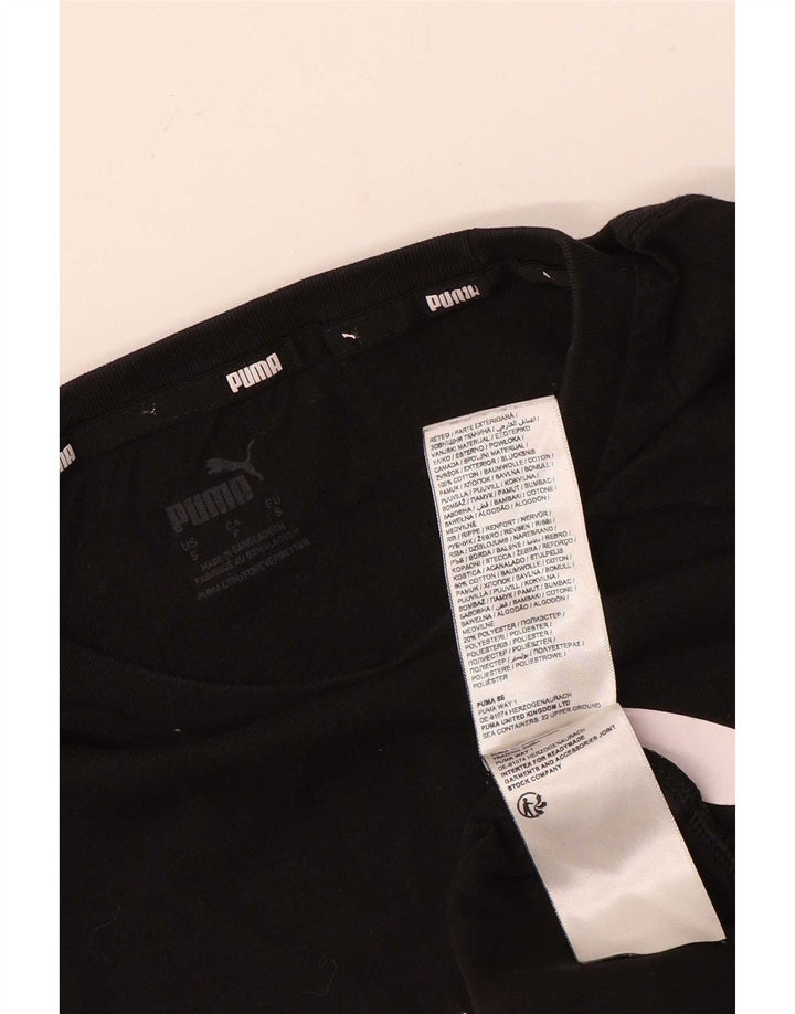 Puma Herre grafisk T-shirt top lille sort bomuld
