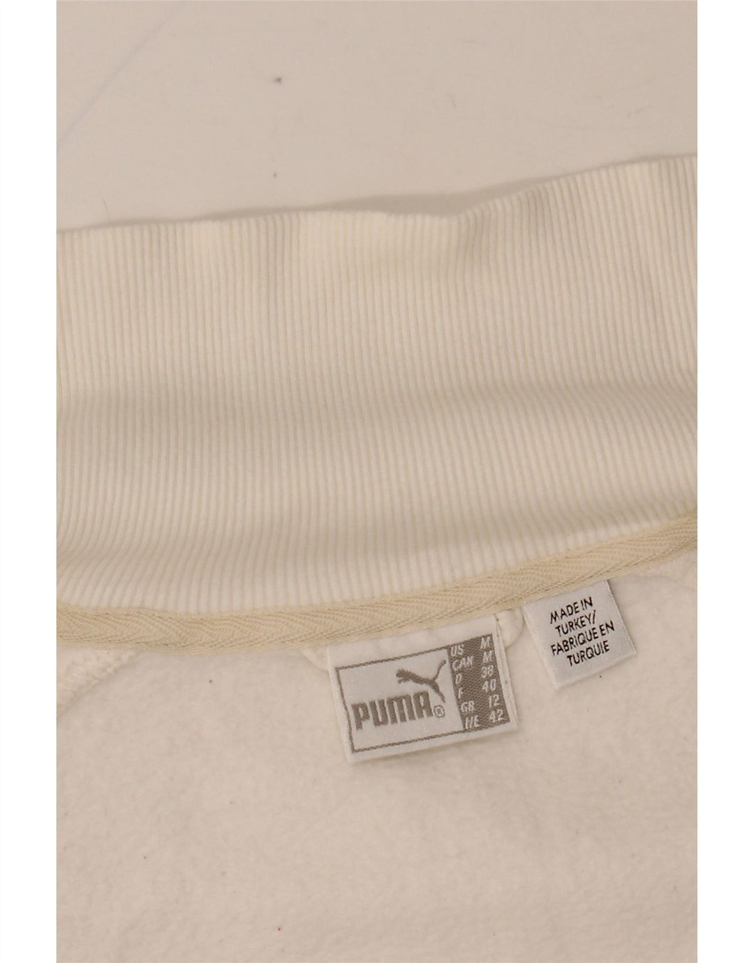 PUMA Grafisk træningsdragt topjakke til kvinder UK 14 Medium White