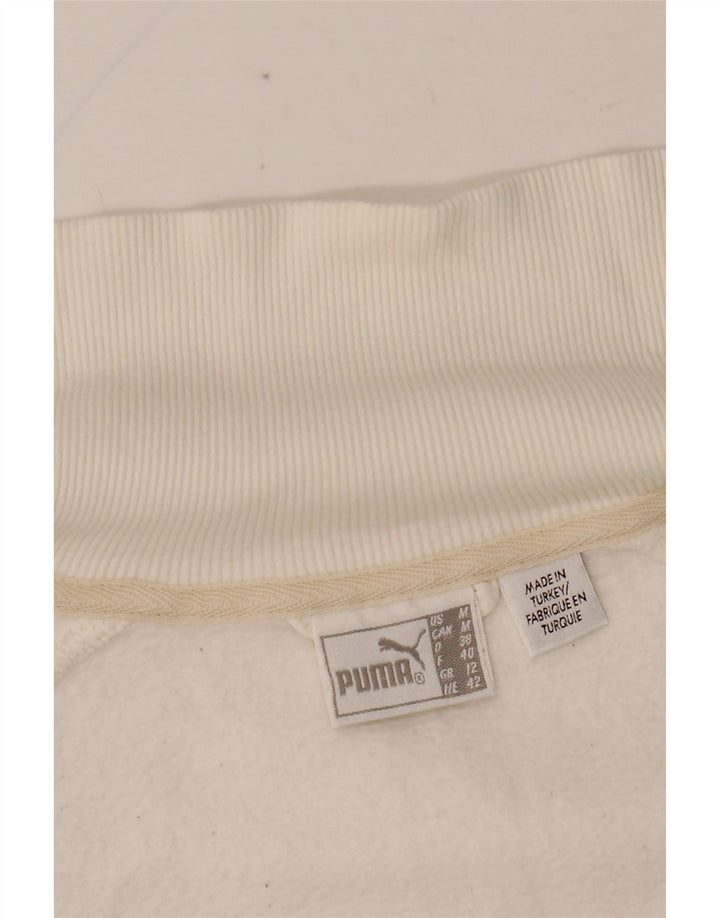 PUMA Grafisk træningsdragt topjakke til kvinder UK 14 Medium White