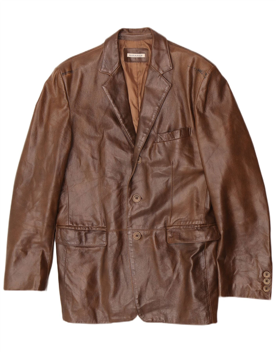 Vintage herre læderjakke UK 36 Small Brown Classic