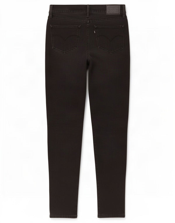 Levi's Womens 311 Shaping Skinny Jeans W26 L31 Black Cotton