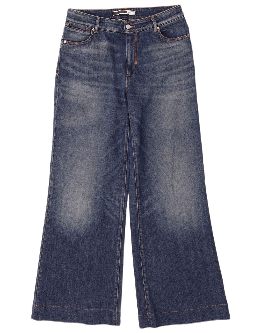 SPORTMAX Dame W28 L30 Blå Bomuld