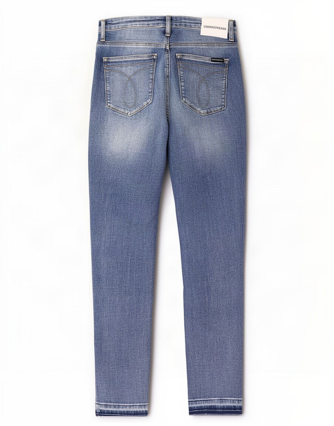 Calvin Klein Dame Slim Jeans W33 L27 Blå Bomuld