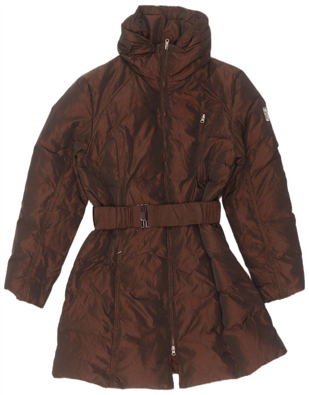 Marina Militare Dame Polstret Frakke UK 20 2XL Brun Polyester