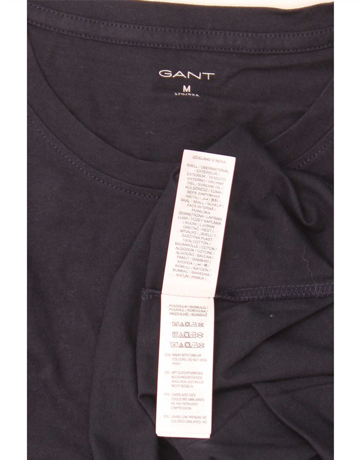 Gant Herre T-Shirt Top Medium Marineblå Bomuld