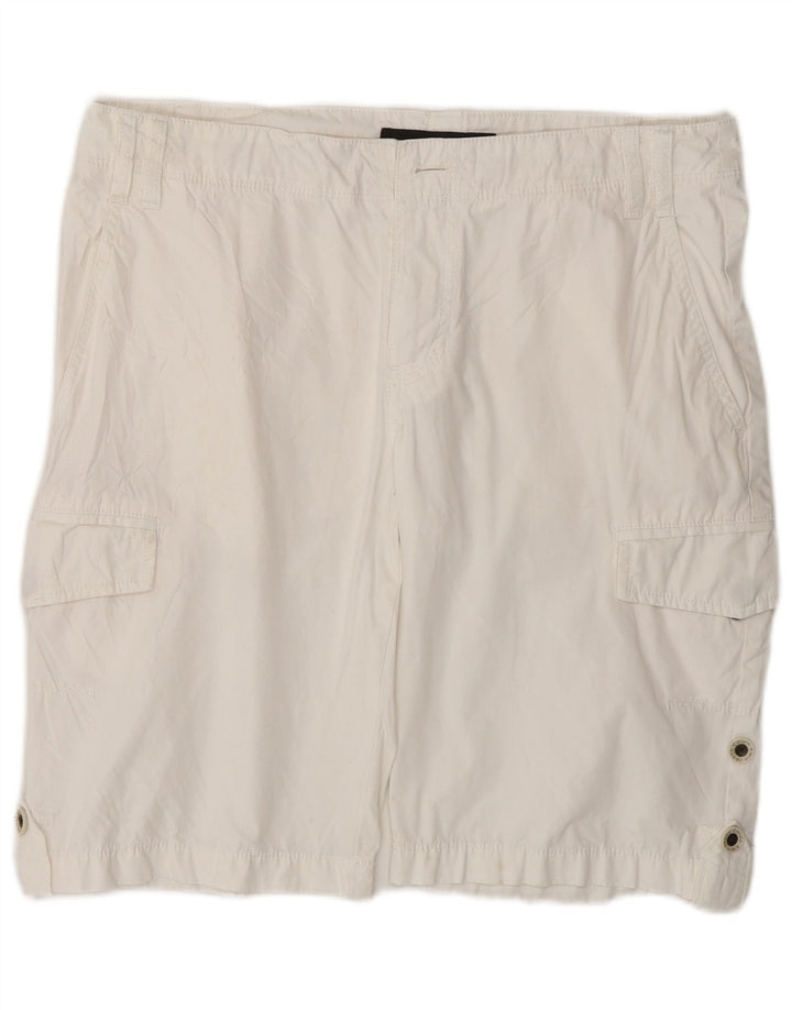 Calvin Klein Herre Cargo Shorts W32 Medium White Bomuld
