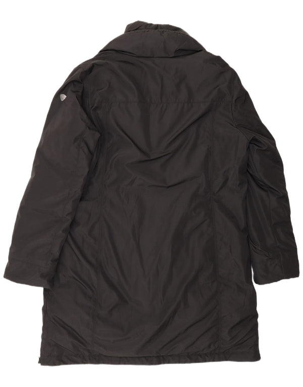 Postkort Dame polstret frakke UK 18 XL sort polyester vinter