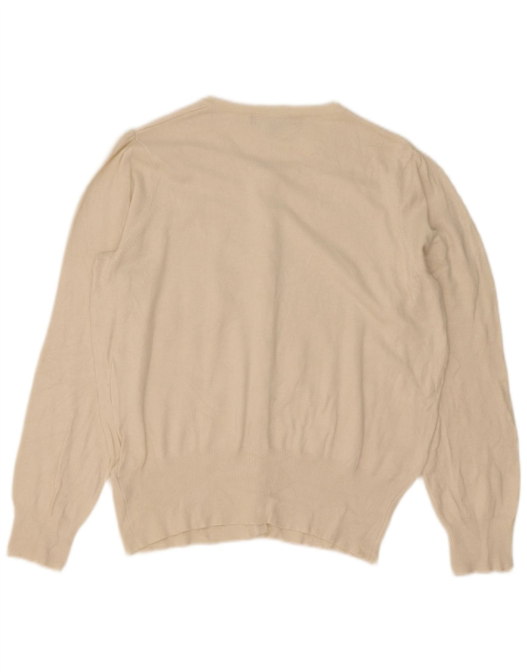 Marks & Spencer Petite cardigan sweater til kvinder UK 14 Medium Off White