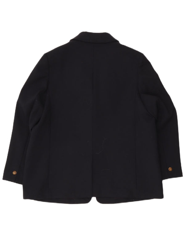 Marks & Spencer Dame 1 knap oversized blazerjakke UK 18 XL Marineblå
