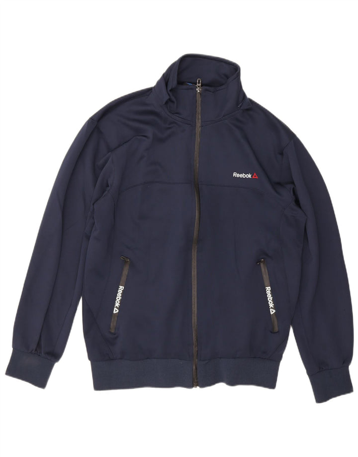 Reebok Træningsdragt til mænd Top jakke 2XL marineblå polyester