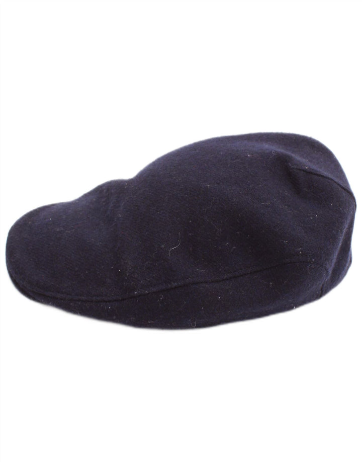 Hanna Hatte Herre Flad Cap Medium Marineblå New Wool Classic