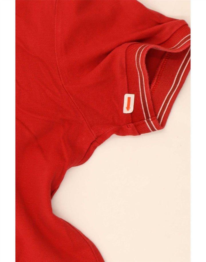 Gas Poloshirt til mænd Medium rødstribet bomuld