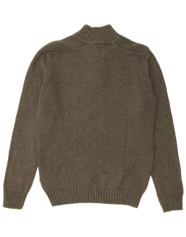 Marlboro Classics Herre Button Neck Jumper Sweater Stor Grå Uld