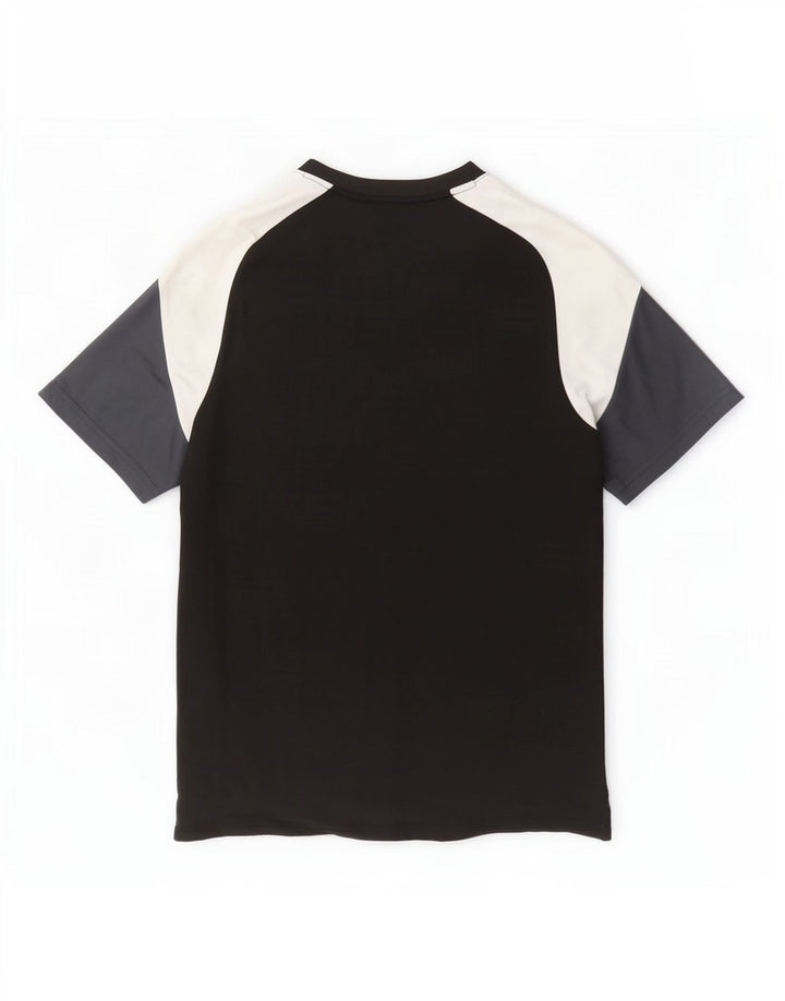 Puma Herre T-Shirt Top Medium Sort Colourblock Polyester
