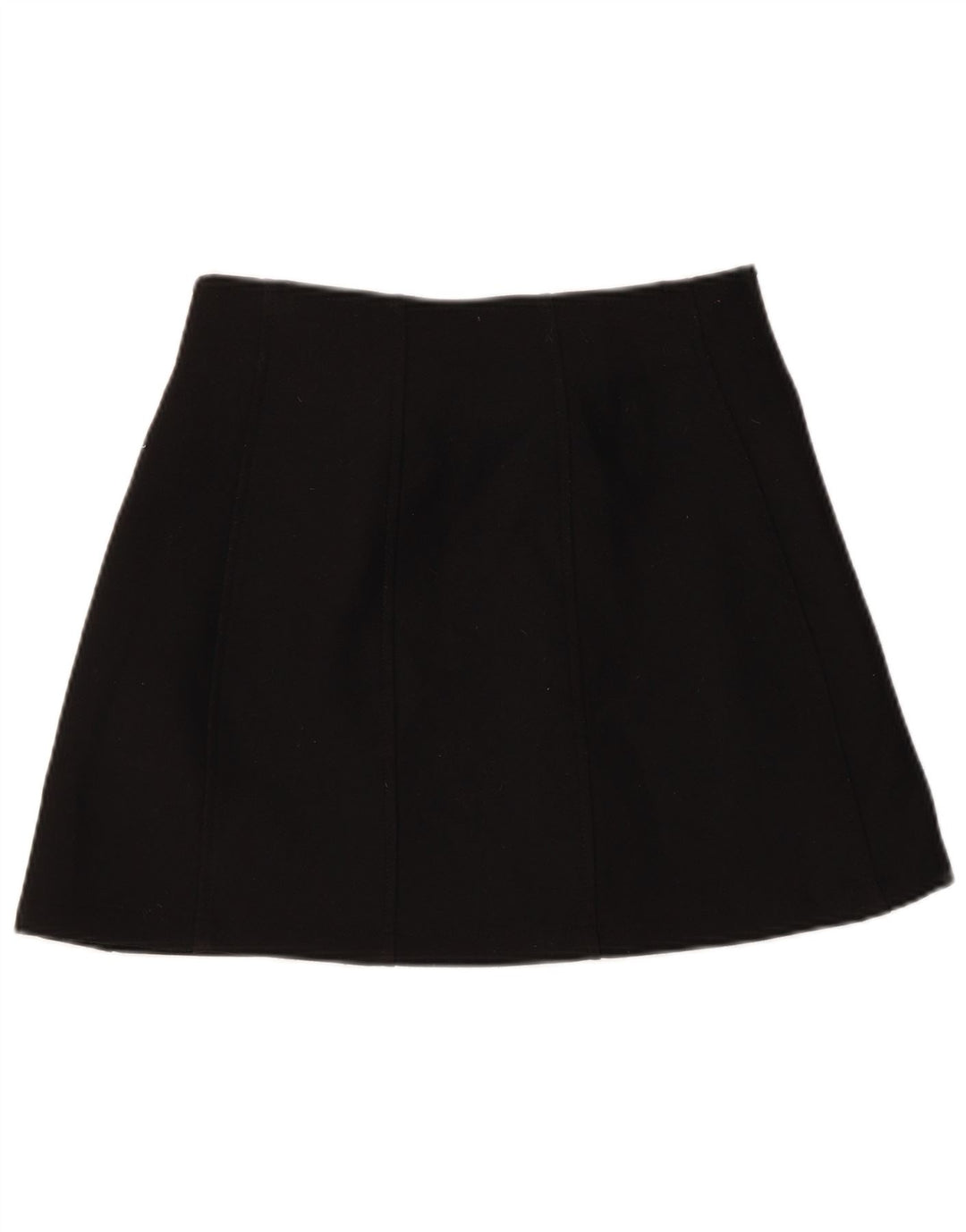 Zara Dame Mini Nederdel Small W26 Sort Polyester