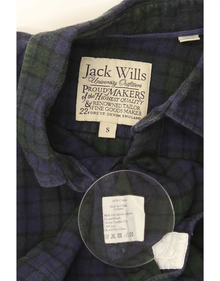 Jack Wills Herre flannelskjorte lille marineblå bomuld