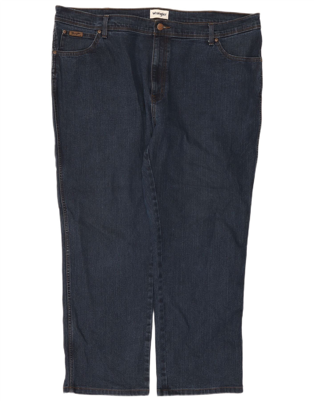 Wrangler Herre Texas Straight Jeans W46 L32 Marineblå Bomuld