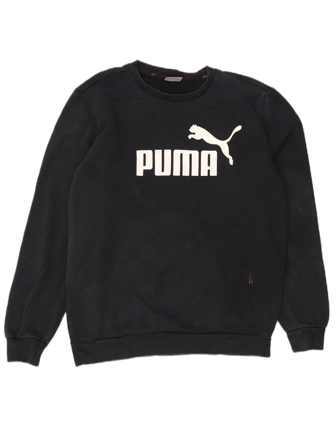 Puma Herre grafisk sweatshirt Jumper Medium Navyblå Bomuld