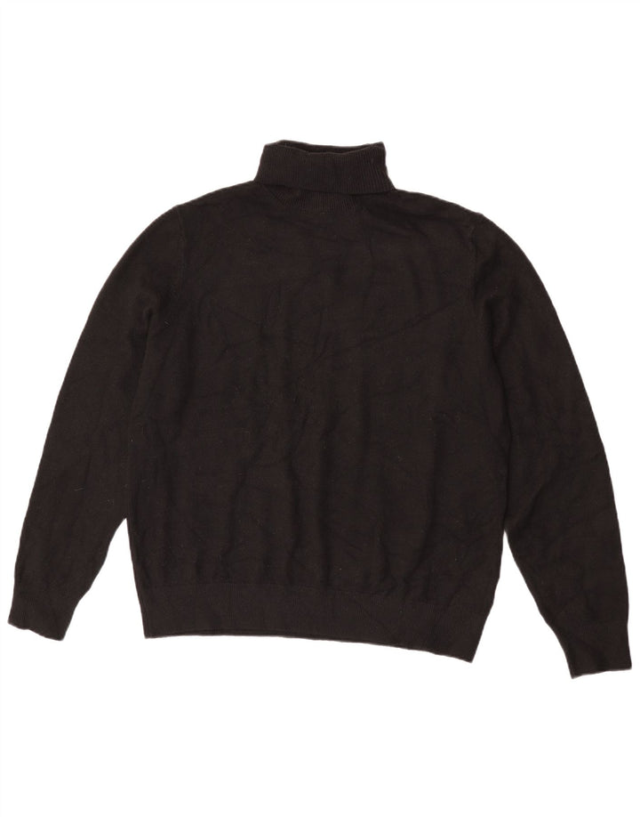 Marks & Spencer Dame Rullehals sweater UK 14 Medium Sort