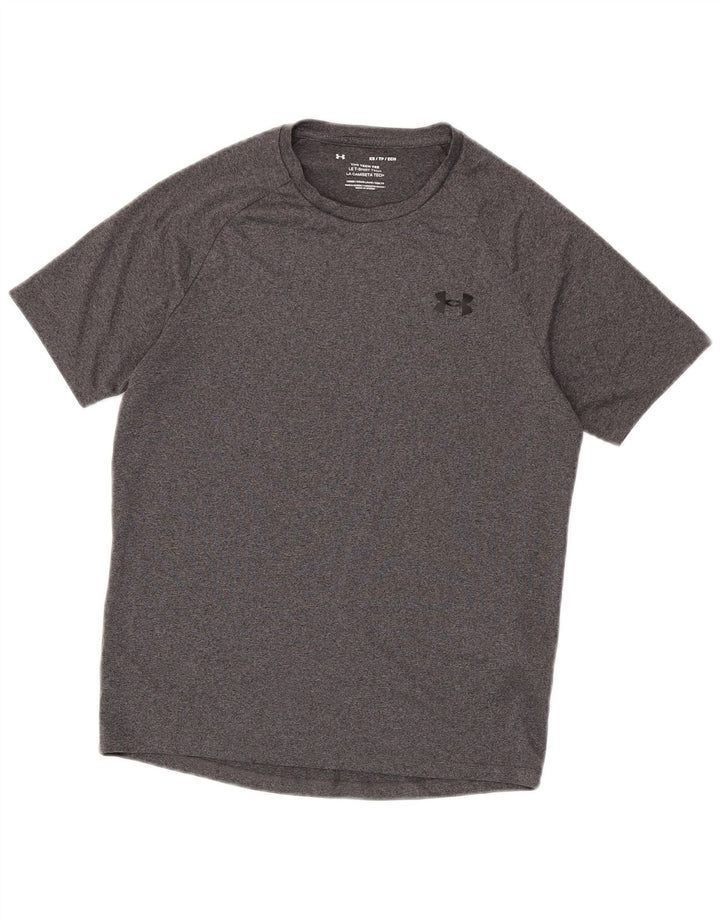 Under Armour Herre T-Shirt Top XS Grå Polyester