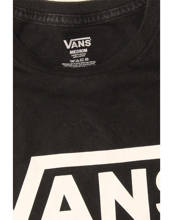 Vans Herre Grafisk T-Shirt Top Medium Sort Bomuld