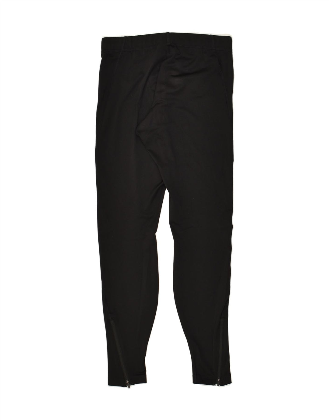 ASICS Womens Tracksuit Trousers UK 8 Small Black Polyester | Vintage Asics | Thrift | Second-Hand Asics | Used Clothing | Messina Hembry 