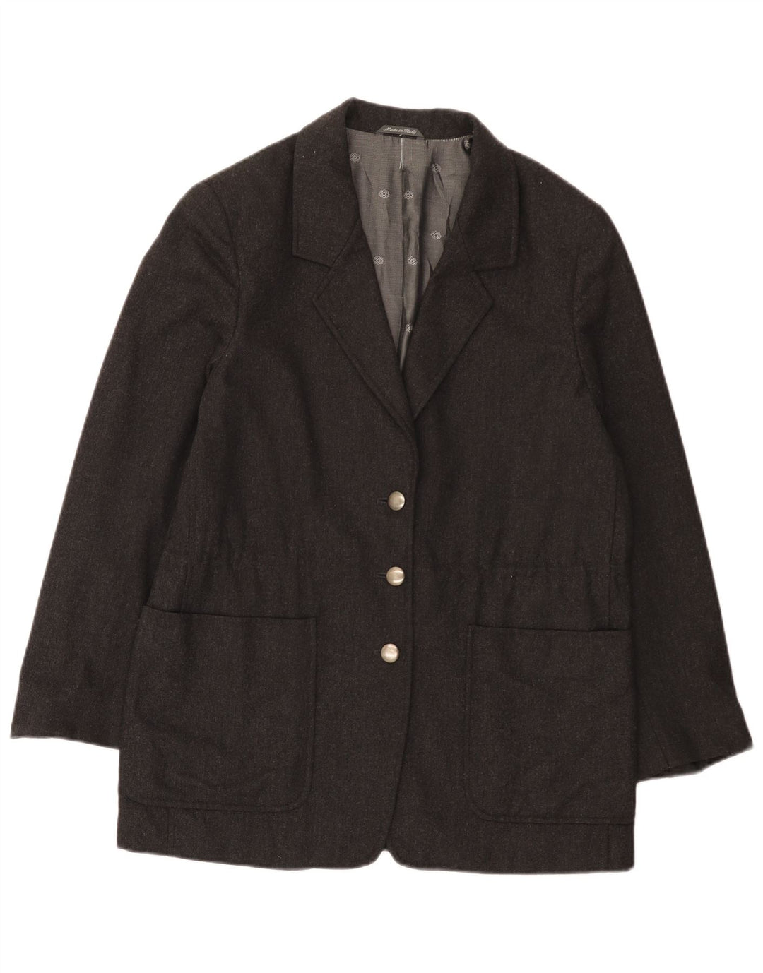 Penny Black Dame 3 Button Blazer Jacket IT 42 Medium Grey Uld