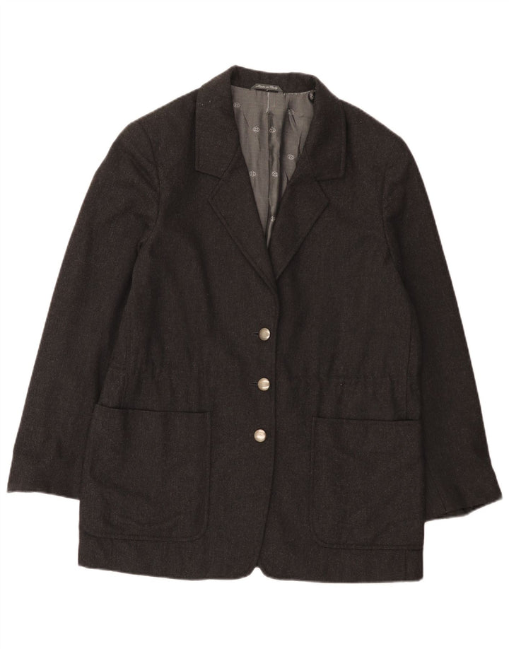 Penny Black Dame 3 Button Blazer Jacket IT 42 Medium Grey Uld