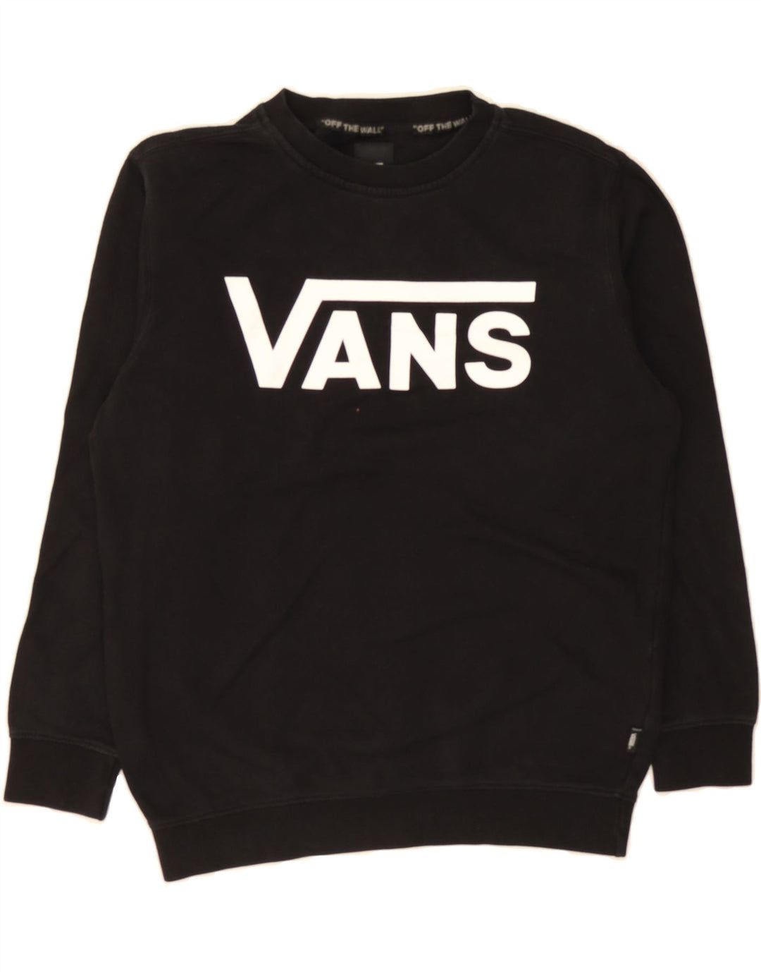 VANS Womens Graphic Sweatshirt Jumper UK 16 Large Black Cotton Vintage Vans and Second-Hand Vans from Messina Hembry 